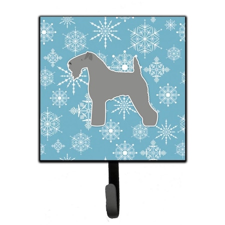 Carolines Treasures Winter Snowflake Kerry Blue Terrier Leash or Key Holder BB3492SH4
